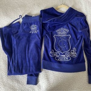 Purple Juicy Couture Velour Tracksuit